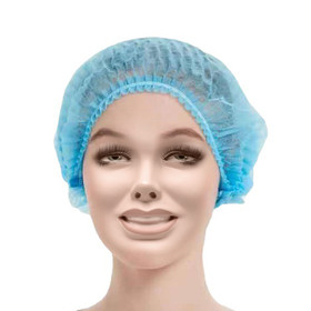 TOPTIE 100 Pcs, 21 inches Disposable Bouffant Caps Hair Net for Hospital, Spa, Salon, Service Industry and Dust-free Workspace, Multiple Colors