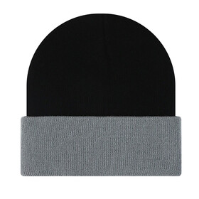 TOPTIE Beanie Hat 2-Tone Long Cuff Knit Color Block Winter Beanie Skull Cap for Men & Women