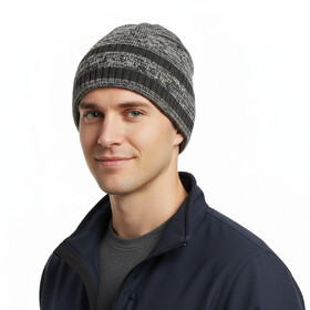 TOPTIE Fleece Lined Beanie Hat for Men & Women - Stretchable Knit Skull Cap for Cold Weather