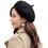 TOPTIE Wool French Beret Hat - Adjustable Casual Classic Solid Color Artist Caps for Women