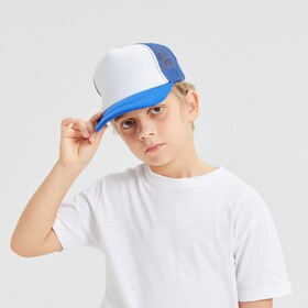 TOPTIE Kids 5 Panel Trucker Cap Foam Front for Boys Girls Aged 3-7 Years Old Mesh Snapback