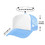TOPTIE Kids 5 Panel Mesh Trucker Cap Adjustable Snapback Hat Blank Foam Trucker Hat