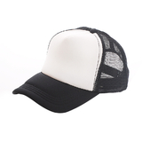TOPTIE Unisex Two Tone Mesh Curve Bill Trucker Cap Foam Trucker Hat for Men Women,Adjustable Snapback