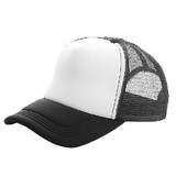 TOPTIE Unisex Two Tone Mesh Curve Bill Trucker Cap Foam Trucker Hat for Men Women, Adjustable Snapback