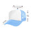 TOPTIE Custom Printing Adult 5 Panel Mesh Back Foam Trucker Hat, Printed Blank Trucker Snapback Cap