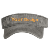 Personalized Unisex Sports Sun Visor Hats Twill Washed Cotton Ball Caps for Men Women Custom Embroidery