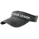 Personalized Unisex Sports Sun Visor Hats Twill Washed Cotton Ball Caps for Men Women Full Color Printing