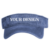 TOPTIE Custom Embroidered/Printed Visor Hats Unisex Sports Sun Visor Twill Washed Cotton Caps Personalized