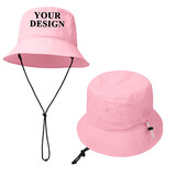 TOPTIE Custom Printing Women UV Protection Sun Hat with Adjustable Drawstring and Removable Chin Strap