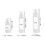 Muka 5ml/0.17oz Travel Clear Empty Airless Lotion Pump Bottles Cosmetic Packaging