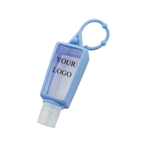 Custom Soap Squeeze Bottle with Silicone Holder(1oz./30ml), One Color Silk Screen
