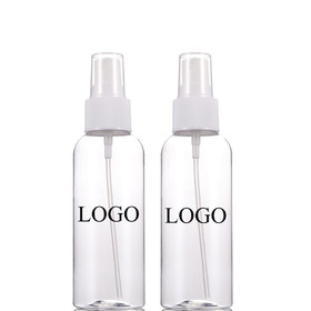 Custom 60ml/2oz Spray Bottles, Reusable Plastic Bottles with Atomizer Pumps, One Color Silk Screen