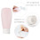Muka 3.4oz./100ml Pink Cosmetic Soft Tube with Flip-top Cap for Cream, Soap, Lotion, Price/1 piece