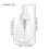 Muka 2 PCS 250ml/8.5oz. Clear Foaming Soap Dispensers Hand Sanitizer Holders for Kitchen and Bathroom