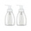 Muka 2 PCS 250ml/8.5oz. Clear Foaming Soap Dispensers Hand Sanitizer Holders for Kitchen and Bathroom