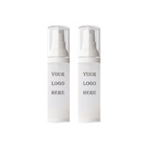 Custom Matte Airless Lotion Pump Bottles Travel Cosmetic Dispensers, One Color Silk Screen