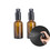 Muka 20ml/0.7oz Amber Glass Spray Bottles for Essential Oils Small Spray Bottle with Black Alumite Sprayer(1case/156pcs)