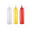 Muka 8.5oz./250ml Plastic Squeeze Squirt Bottles for Ketchup, BBQ, Sauces, Syrup, Condiments, Dressings, Paint, and More