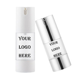 Custom Airless Cosmetic Container Foundation Pump Bottle, One Color Silk Screen