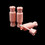 Muka 8ml/0.27oz. Empty Lip Gloss Tube Candy Shape Plastic Lip Balm Containers