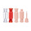 Muka 8ml/0.27oz. Empty Lip Gloss Tube Candy Shape Plastic Lip Balm Containers