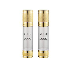 Custom Airless Cosmetic Container Foundation Pump Bottle, One Color Silk Screen