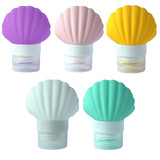 Muka Shell Shape Squeeze Travel Bottles with Flip Cap for Shampoo