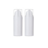 Muka 0.5oz./1oz./1.7oz. White Plastic Airless Pump Bottle for Cosmetics