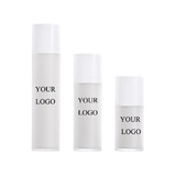 Custom Frosted Airless Foundation Dispenser Lotion Bottle with White Pump, One Color Silk Screen