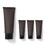 Aspire 4 Pack 3.4 OZ/100 ML Brown Travel Cosmetic Soft Tubes with Flip-top Cap for Cream, Lotion