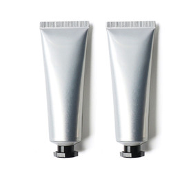 Muka 1oz./1.7oz. Silver Aluminum Plastic Soft Tube with Twist Cap Cream Packaging