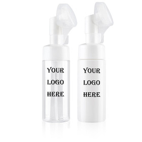Custom Facial Cleanser Foaming Bottle Mousse Liquid Soap Dispenser, One Color Silk Screen