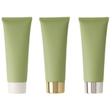 Muka 3.4OZ Plastic Green Tubes Bottle Squeezable Tubes Travel Cosmetic Containers with Twist Cap