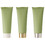 Muka 6PCS 3.4OZ Plastic Green Shampoo Bottle Squeezable Tubes Travel Cosmetic Containers with Twist Cap, Price/piece