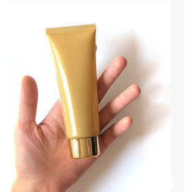 Muka 1.7oz./3.4oz. Gold Plastic Cosmetic Tube Squeezable Tubes For Skin Care with Screw Cap
