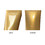 Muka 4 Pack 1.7 OZ/3.4 OZ Gold Plastic Cosmetic Tube Squeezable Tubes For Skin Care with Screw Cap