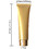 Muka 4 Pack 1.7 OZ/3.4 OZ Gold Plastic Cosmetic Tube Squeezable Tubes For Skin Care with Screw Cap