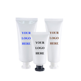Custom Plastic Cosmetic Squeeze Tubes with Screw Cap, One Color Silk Screen