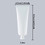 Muka 1.7OZ/3.4OZ Empty Plastic Squeeze Tubes Cosmetic Containers with Screw Cap, Price/piece