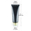 Customized Squeeze Tubes Cosmetic Containers with Acrylic Twist Cap, 3.4 OZ Black Plastic Soft Tube, One Color Silk Screen, Price/piece