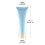 Muka 4 Pack 3.4 OZ/100 ML Plastic Blue Tubes Bottle Squeezable Tubes Travel Containers with Twist Cap
