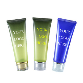 Custom Plastic Tubes Bottle Squeezable Tubes with Twist Cap, One Color Silk Screen