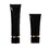 Aspire 4 Pack 1.7 OZ/50 ML Empty Black Plastic Squeeze Tubes Cosmetic Containers with Screw Cap