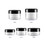Muka 35 Pack 3g Clear Plastic Jars with Black Plastic Lids PET Stackable Straight Sided Containers for Bathroom & Kitchen Storage, Slime & Cosmetics