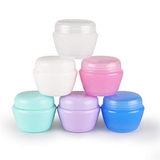 Muka Small Plastic Jars with Lids and Inner Liners Empty Lotion Containers