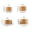 12 Pack 10g Pack Muka Natural Bamboo Jars with Lids and Inner Liners, Lotion Containers Travel Cream Container