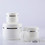 Muka 1.7oz./50ml White Jar Lotion Container with Removable Inner Liners & Dome Lids