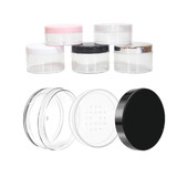 Muka Face Powder Makeup Cosmetic Jars Containers with Sifter Lids(1oz./30ml,1.7oz./50ml)