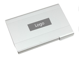 Custom Brushed Aluminum Card Holder Laser Engraving, 3-5/8