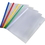 Muka 10 PCS Clear Plastic Resume Binder Portfolio Binder Report Covers with Sliding Bar, A4 Sizes